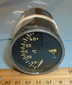 Lewis Engineering MS 28008-1 CARBURETOR TEMPERATURE GAUGE 47B30A (Aviation)